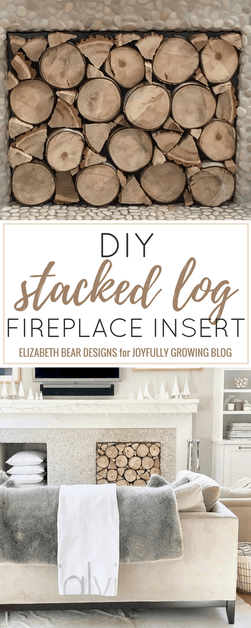 Your Fireplace Needs This Diy Stacked Log Insert How To Tutorial