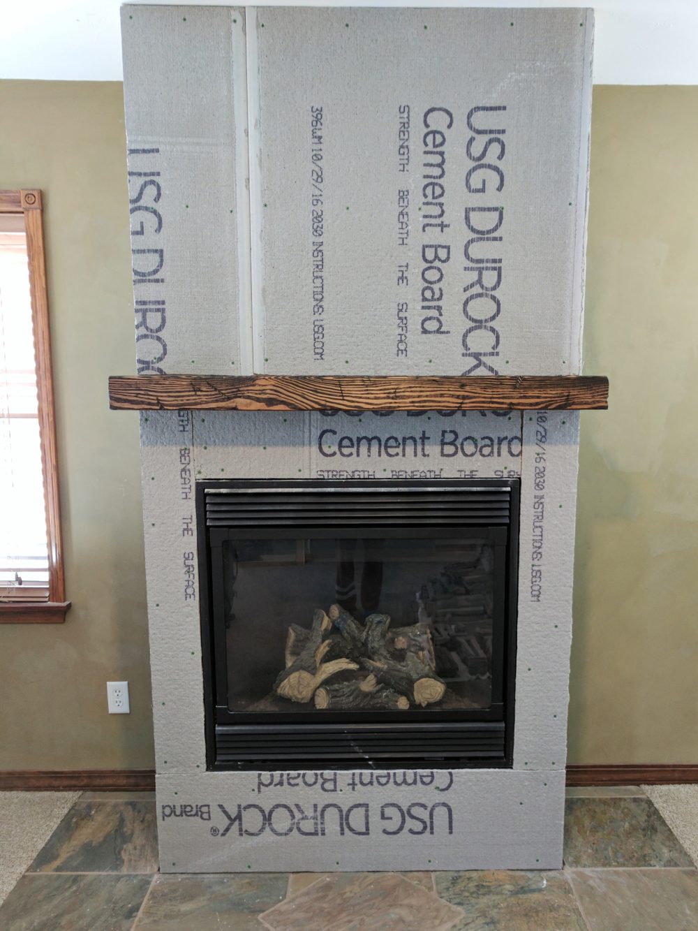 Stacked Stone Fireplace Remodel Installing Stone Veneer