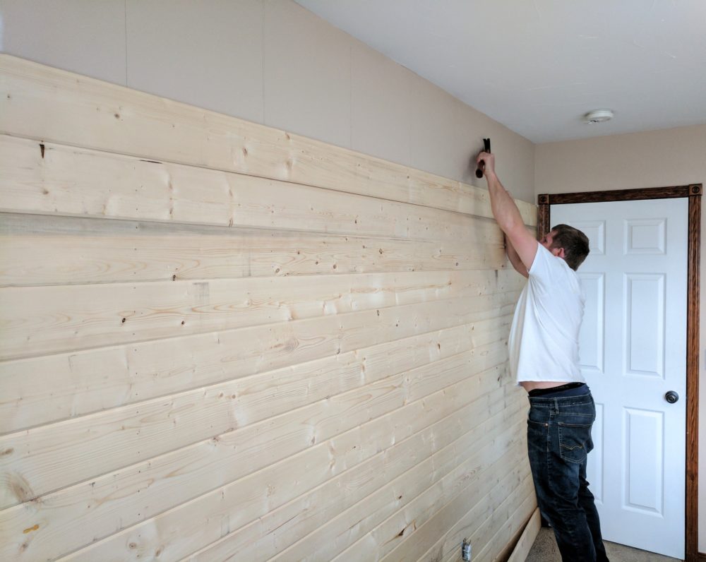 How To Build A Wood Plank Accent Wall Easy Diy Tutorial