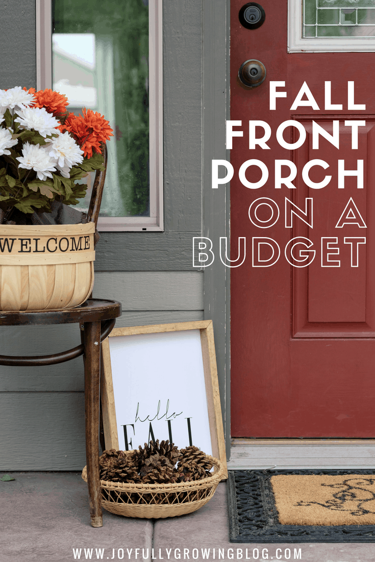 Fall Front Porch Decorating Ideas On A Budget Joyfully Growing Blog