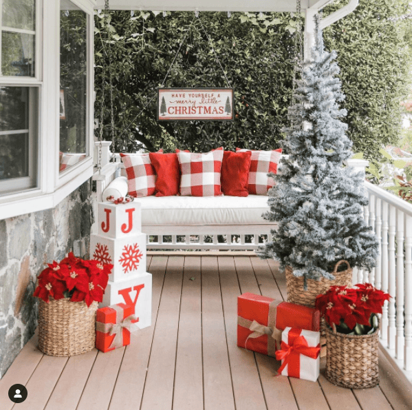 Christmas Front Porch Decorating Ideas - Joyfully Growing Blog